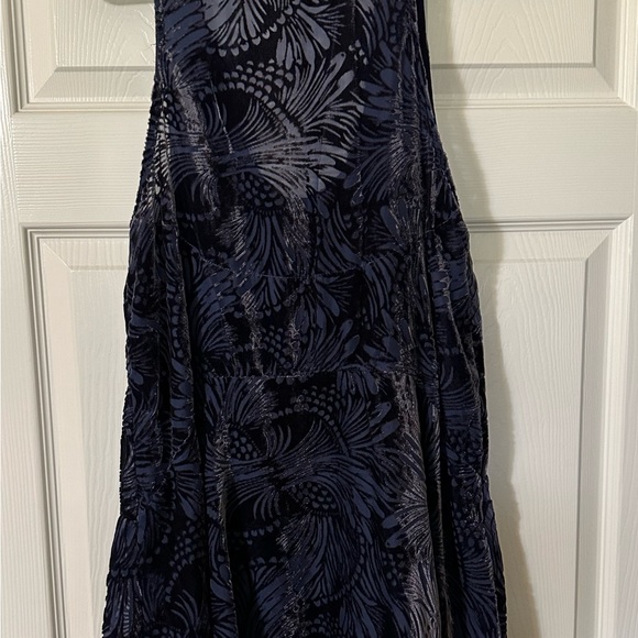 Free People blue velvet dress Medium - Picture 6 of 9